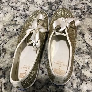 Gold Kate Spade Keds